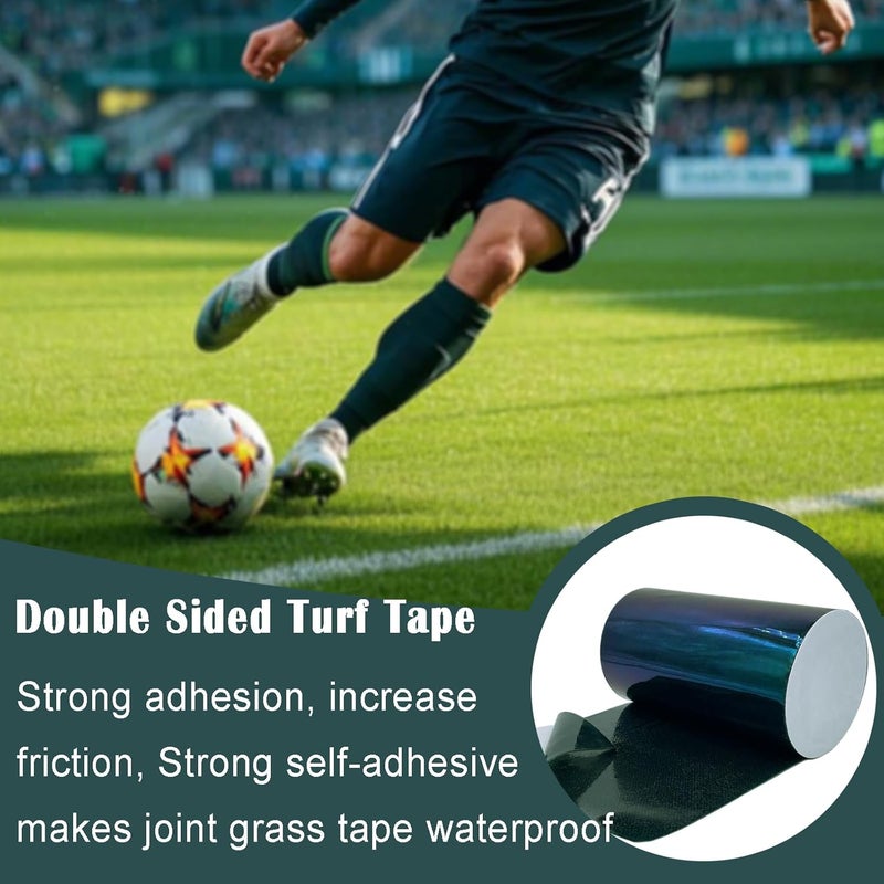 ARRYNTHEON Turf Tape Artificial Grass Tape Self Adhesive Turf Seam Tape for Artificial Turf, Tape for Connecting Fake Grass Carpet, Indoor Outdoor Lawn Mat Rug (6in x 16.4ft Double-Sided) - Image 5